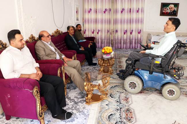 دیدار با جانباز هفتاد درصد 