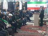 سخنرانی مدیر کل بنیاد شهید و امور ایثارگران فارس در اربعین شهادت قائد امت و روحانی شهید در دهستان آسپاس اقلید 