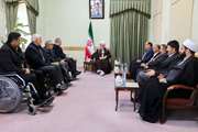 دیدار جانبازان نخاعی با امام جمعه شیراز، پیش از شروع مسابقات رالی 